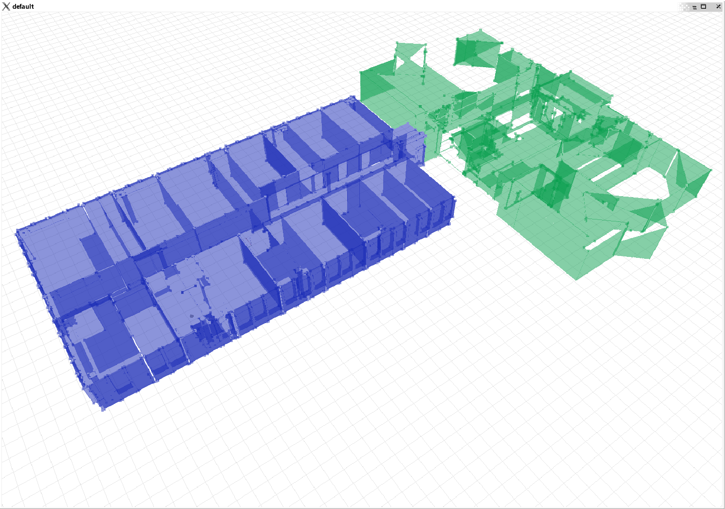 point cloud of the working environment