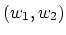 $(w_1,w_2)$
